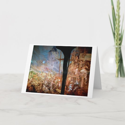 #14 Defensie van Sziget tegen de Turken, Mucha Kaart (Voorkant)