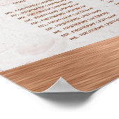 14-delige tafel trouwzaal zitplaatskaart koper mar poster (Hoek)