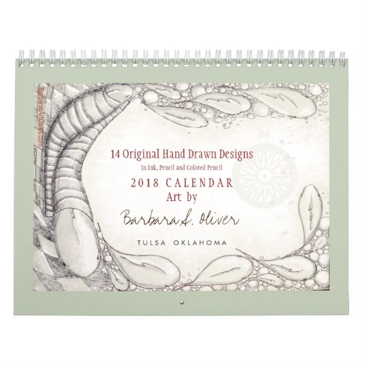 14 dessins originaux, calendrier 2018 (Protection)