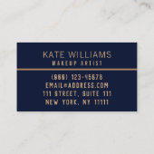 14 Elegant bloempatroon, elegant, roze bloemen Visitekaartje (Achterkant)