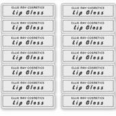 14 Étiquettes Gloss Lip Clair 2,9 X 0,85 Pouce (Devant)