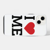 14 Étui pour iPhone J'aime Moi | Coque de téléphone A (Verso Horizontal)
