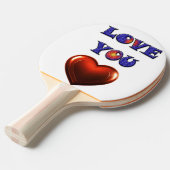 14 februari tafeltennisbatje (Voorkant Gekanteld)