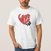 14 februari Valentijnsdag Liefde Jou T-shirt (Voorkant)