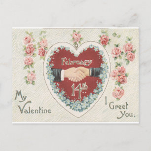 14 februari VINTAGE VALENTIJNSDAG Briefkaart