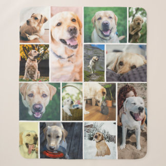 14 Foto Collage Aangepast Gepersonaliseerd Sherpa Deken