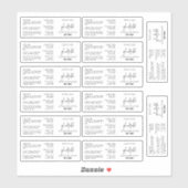 14 gel nagellak 15ml flesetiketten minimalistisch sticker (Vel)