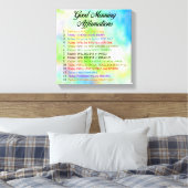 14 Goede ochtendgeluiden - Positief denken Canvas Afdruk (Insitu (Slaapkamer))