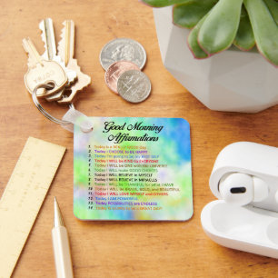 14 Good Morning Affirmations for Positive Living Sleutelhanger