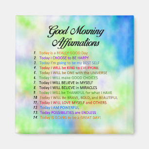 14 Good Morning Affirmations Magneet