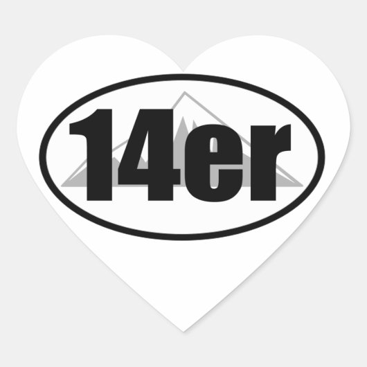 14 HART STICKER (Voorkant)