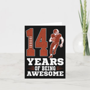 14 jaar Geweldige Boy 14th Birthday Voetbal Kaart