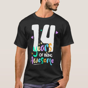 14 jaar Geweldige veertiende 14e tiener T-shirt