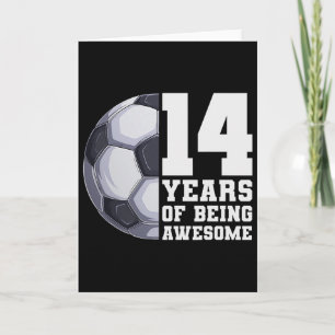 14 Jaar Jong En Geweldig Jongens Voetbal 14e Verja Kaart