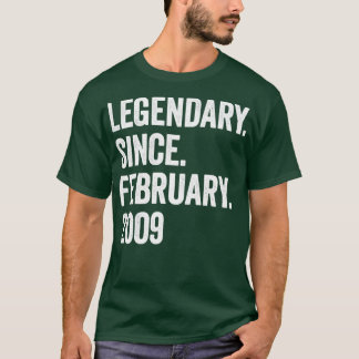 14 jaar Legendary sinds februari 2009 14e geboorte T-shirt
