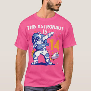 14 jaar oud astronaut Space Planet 14e verjaardag T-shirt