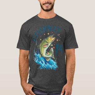 14 jaar oud Gevist op 14e dag zeebaars, Teen B T-shirt