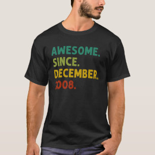 14 jaar oud Geweldige sinds december 2008 14e verj T-shirt