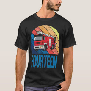14 jaar oude 14e verjaardag tr. brandweerman tr. t-shirt