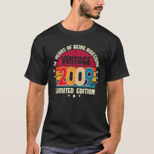 14 jaar oude BDay  2009 14e verjaardag T-shirt