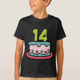 14 jaar oude Birthday Cake T-shirt
