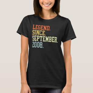 14 jaar oude legend sinds september 2008 14e herfs t-shirt