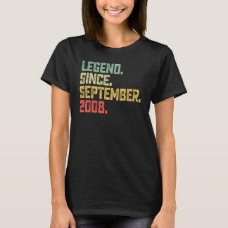 14 jaar oude leggende sinds september 2008 14e geb t-shirt