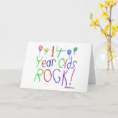 14 jaar oude rock ! kaart (Gele Bloem)