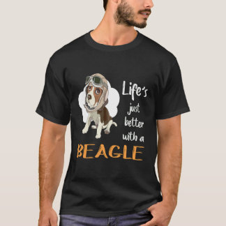 14 Leven alleen maar beter met een beagle T-shirt