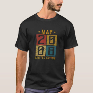 14 mei 2008, geboren in 2008 14 jaar t-shirt