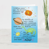 14 Miljard Jaar Verlaat Verjaardag Kaart (Voorkant)