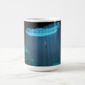 14 oz mok met "Mayan Cenote" afbeelding (Center)