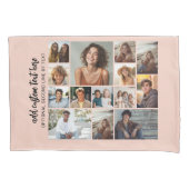 14 Photo Collage Grid - 2 tekstvakken - gallery Kussensloop (Voorkant)