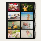 14 Photo Collage Personalized Hot Pink Black Planner (Achterkant)