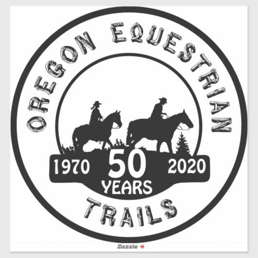 14 pouces OET 50 année Logo Vinyl autocollant (Feuille)