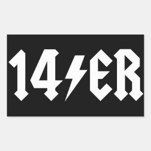 14 RECHTHOEKIGE STICKER