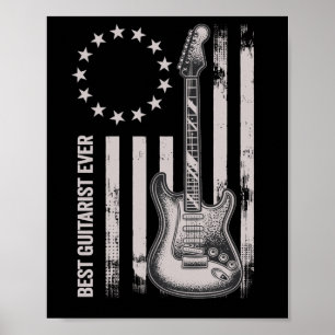 14 Retro Beste Gitarist Ooit Amerikaanse Gitarist Poster