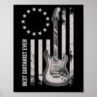 14 Retro Beste Gitarist Ooit Amerikaanse Gitarist Poster