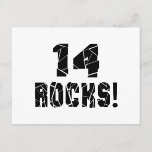 14 Rocks Verjaardag Design Briefkaart