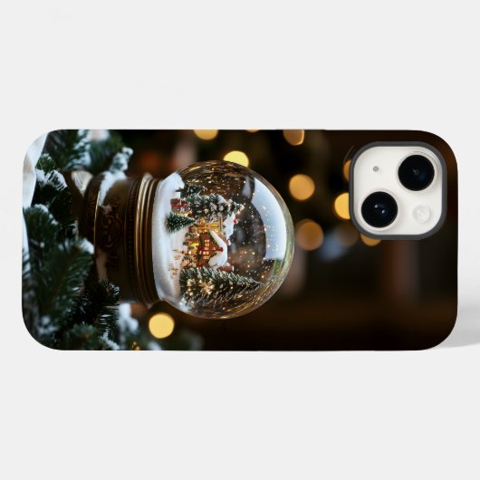 14 Snowglobe coque iphone - Parfait pour Noël ! (Verso (horizontal))