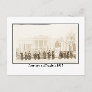 14 Suffragisten, 1917 Briefkaart