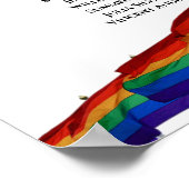 14 Tabel Gay Pride Flags Wedding Seating Chart Poster (Hoek)