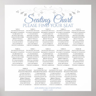 14 Tableau Mariage bleu et gris