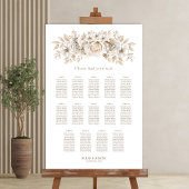 14 Tableau Tableau blanc Mariage floral