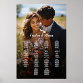 14 tables élégant tableau de sièges mariage photo (Devant)