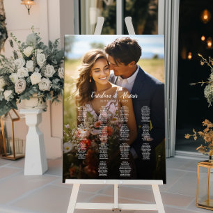 14 tables élégant tableau de sièges mariage photo