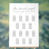 14 Tables Favorite People Acrylic Seating Chart (Neutre)