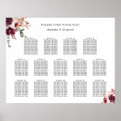 14 tafel herfst Romance bruiloft zitgrafiek Poster (Voorkant)