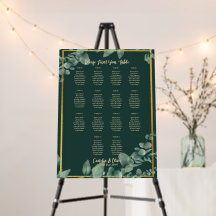 14 Tafelgroen Eucalyptus Rustic SEATING CHART