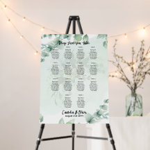 14 Tafelgroen Eucalyptus Rustic SEATING CHART